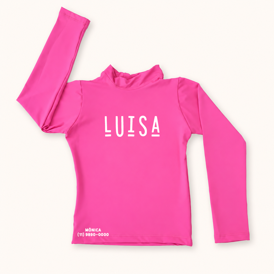 Camisa UV de Bebê Personalizada | Cores Variadas