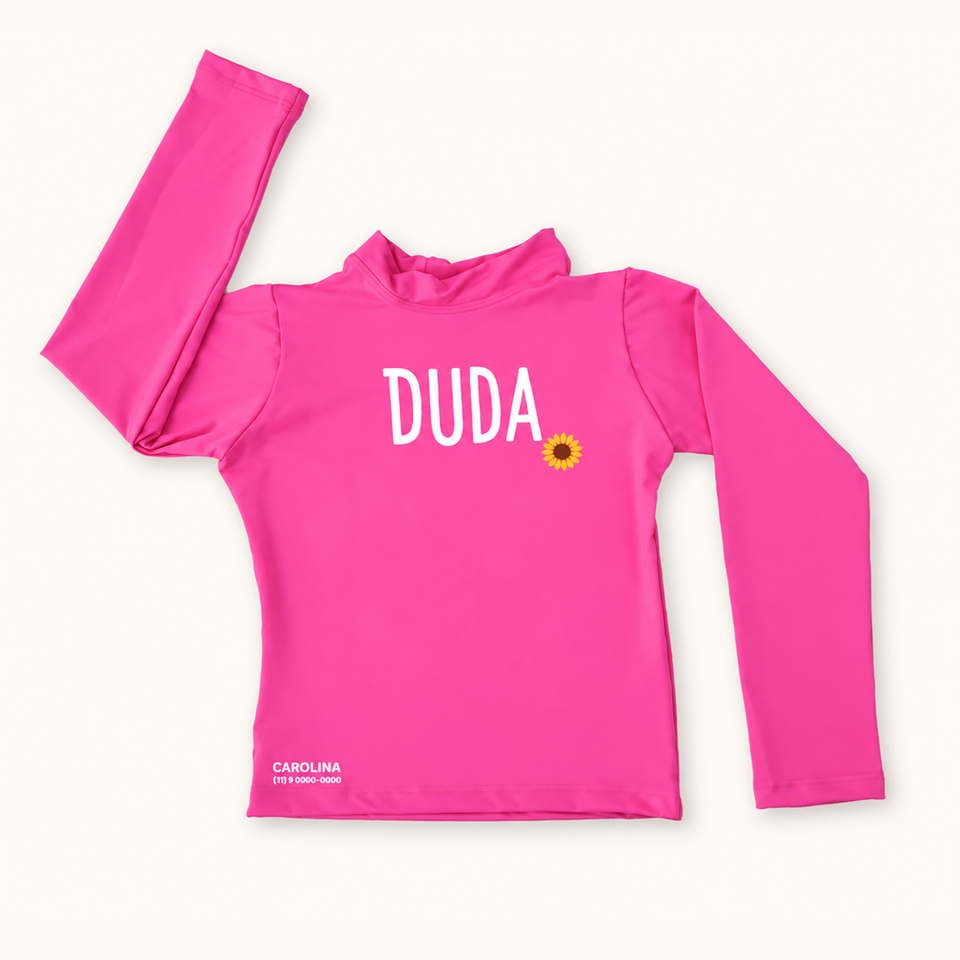 Camisa UV Inclusão Com Nome - 0 a 16 anos
