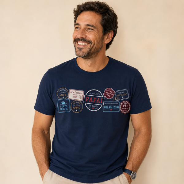 Camisa Pai - Selos de Afeto | Dia dos Pais 2026