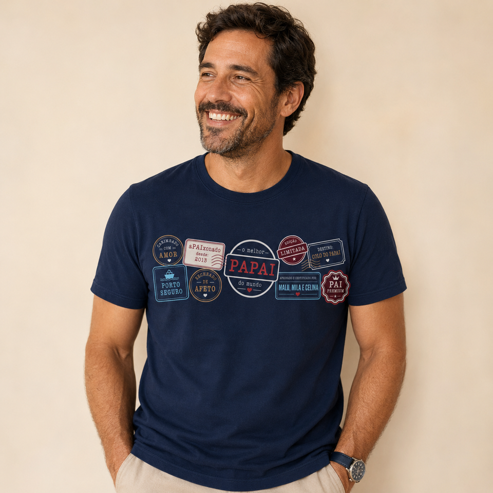 Camisa Pai - Selos de Afeto | Dia dos Pais 2026