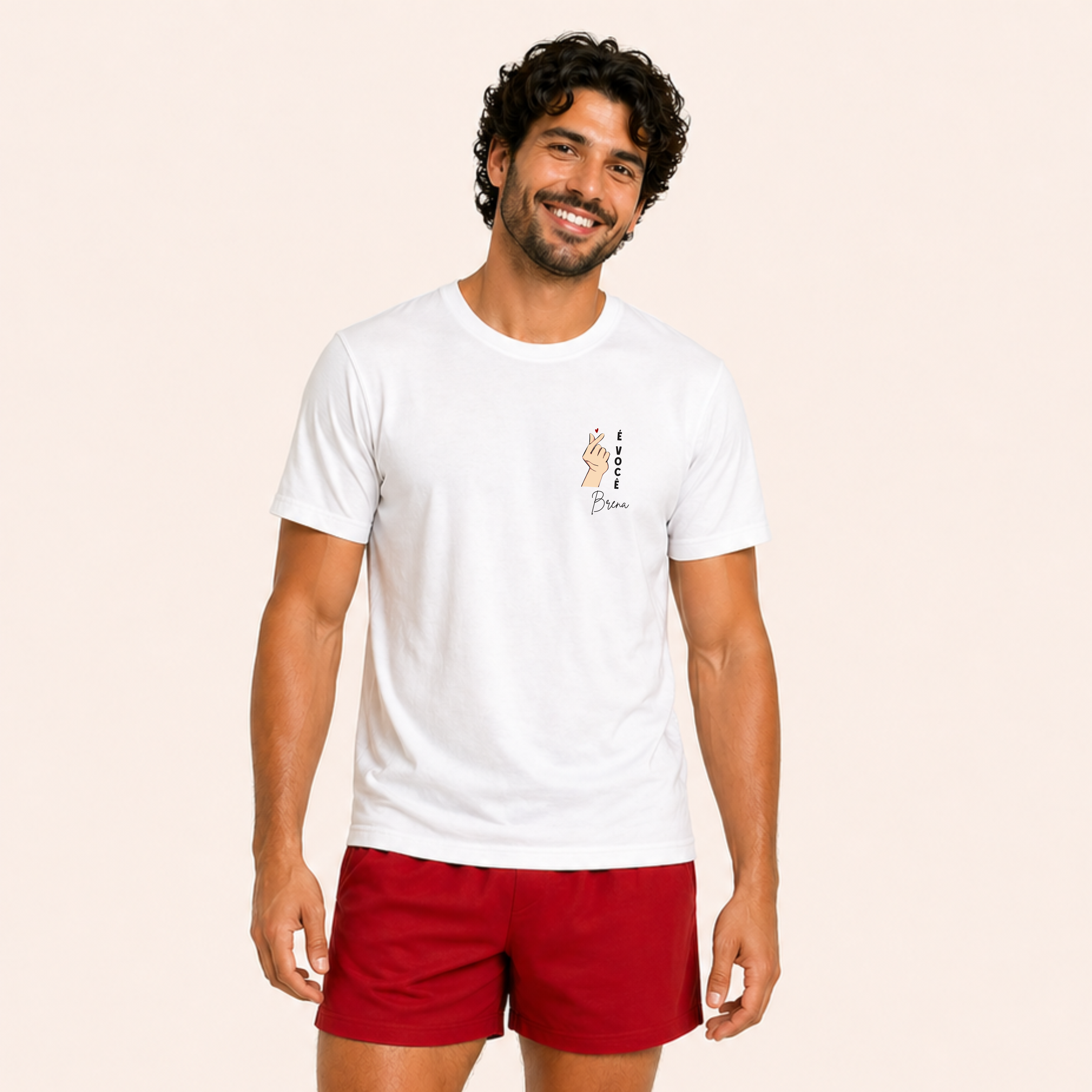 Pijama Personalizado Coração Coreano | Dia dos Namorados