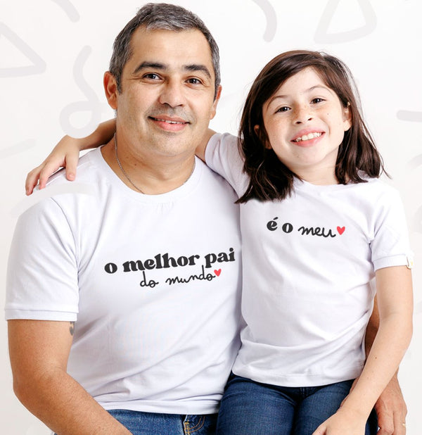 Camisa Infantil Melhor Pai do Mundo - Atacado