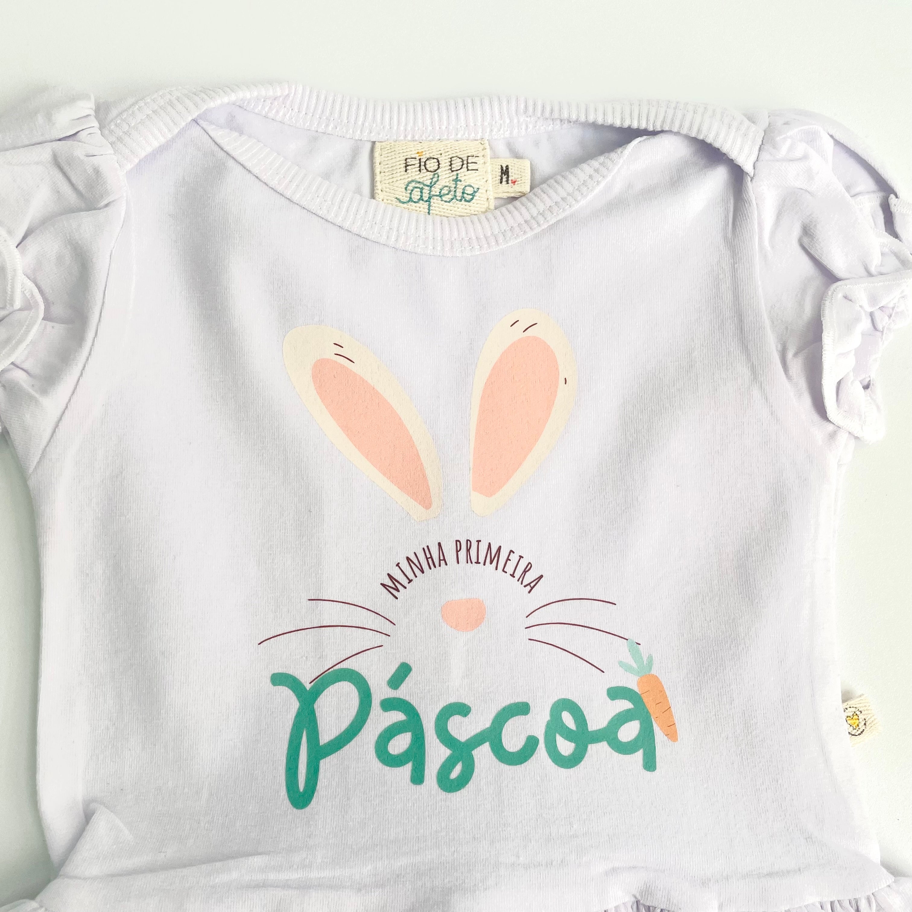Body para Bebê - Minha Primeira Páscoa