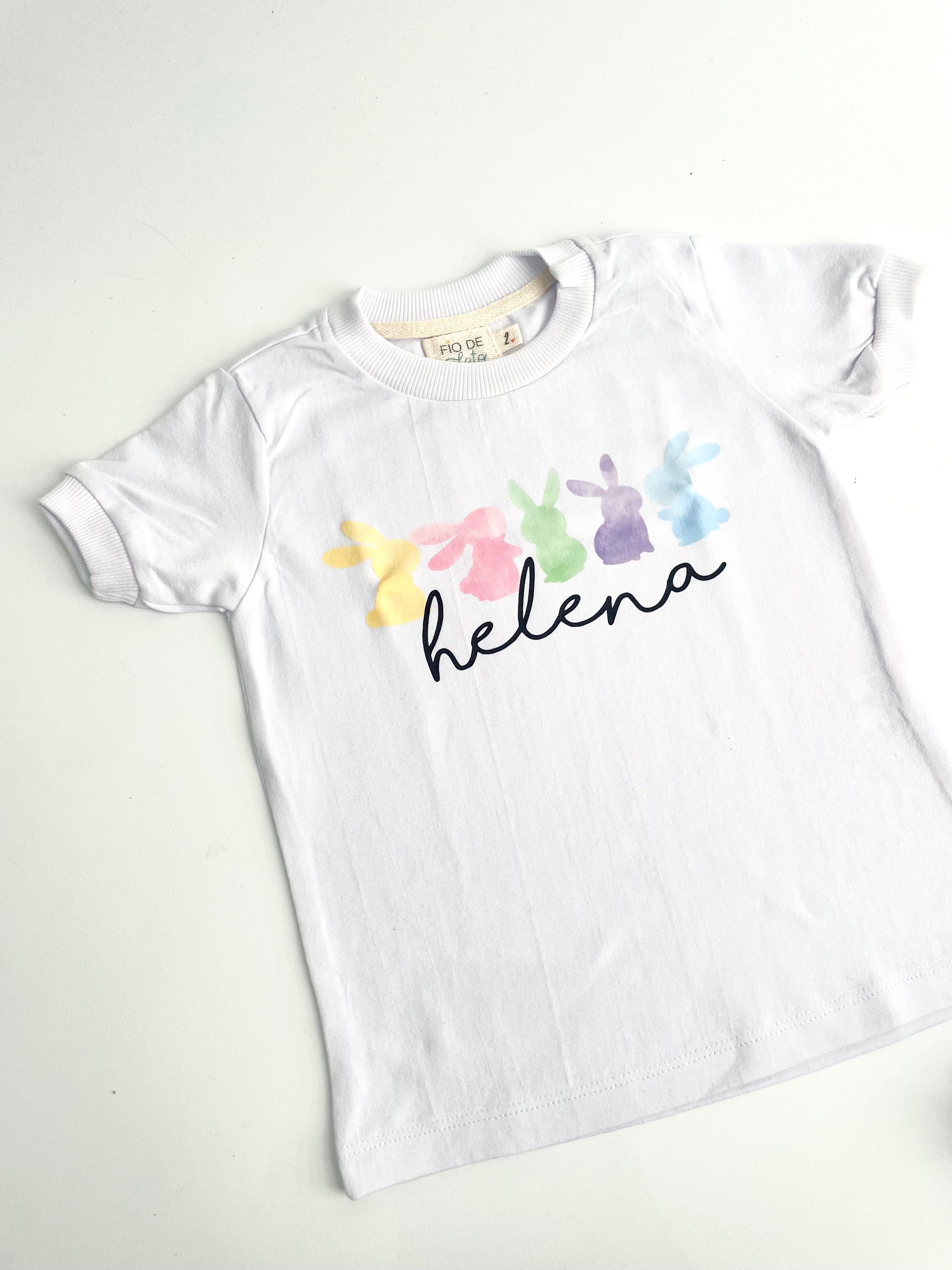 Camisa Infantil - Coelhinhos Colors