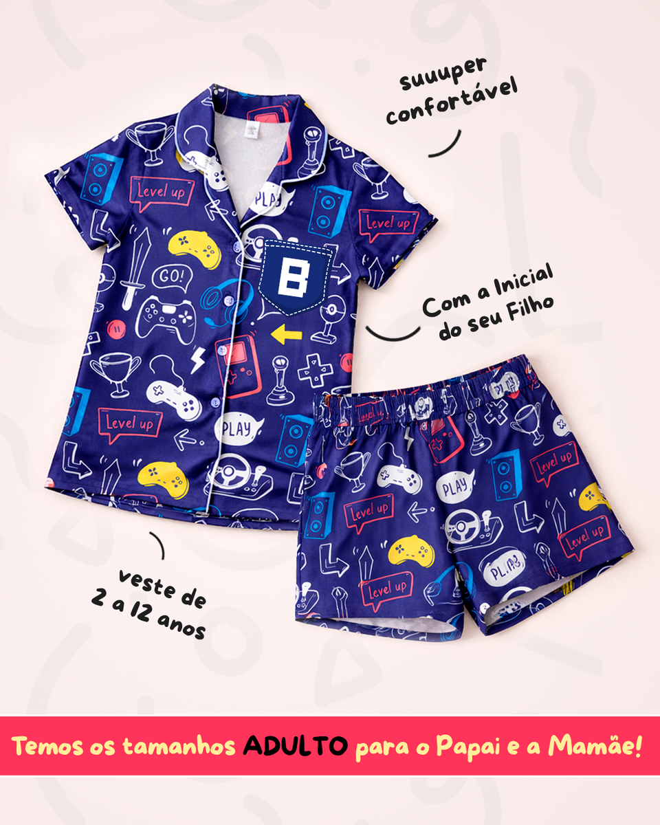 Monte seu Kit: 3 Pijamas Infantis Personalizados por R$99,90 cada