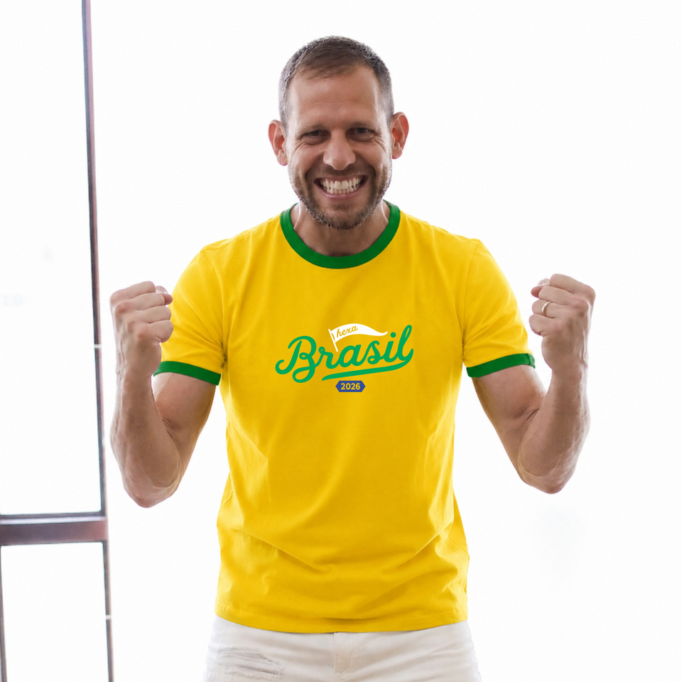 Camisa Básica - Brasil Hexa | Copa do Mundo 2026