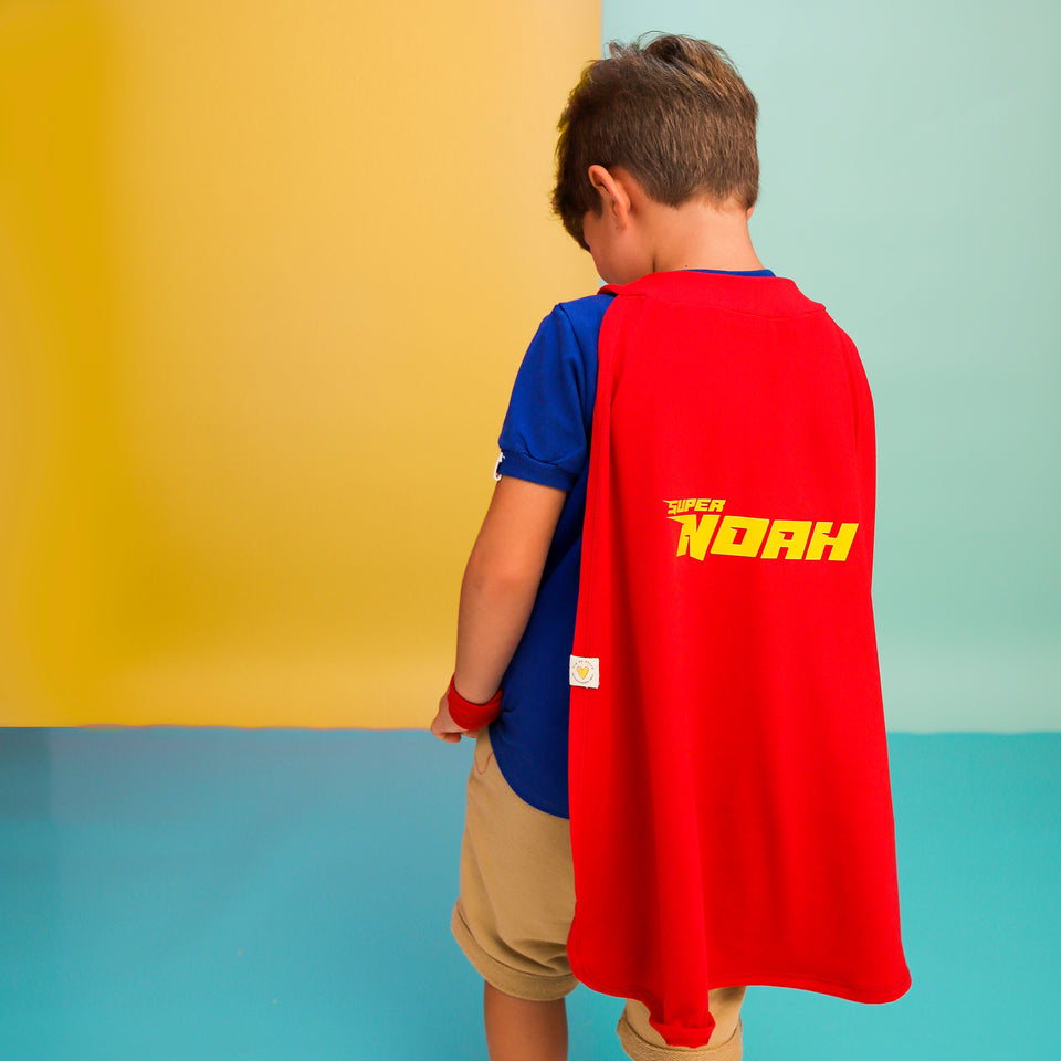 Capa + Munhequeira - Super Kids