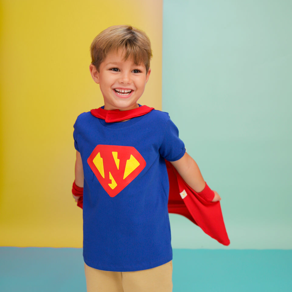 Camisa Infantil - SuperMan / SuperGirl