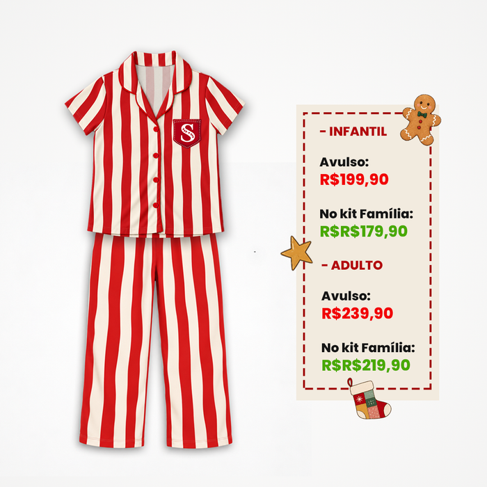 Pijama de Natal Personalizado Para Toda Família | Natal 2026