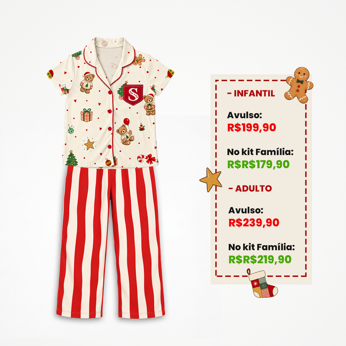 Pijama de Natal Personalizado Para Toda Família | Natal 2026