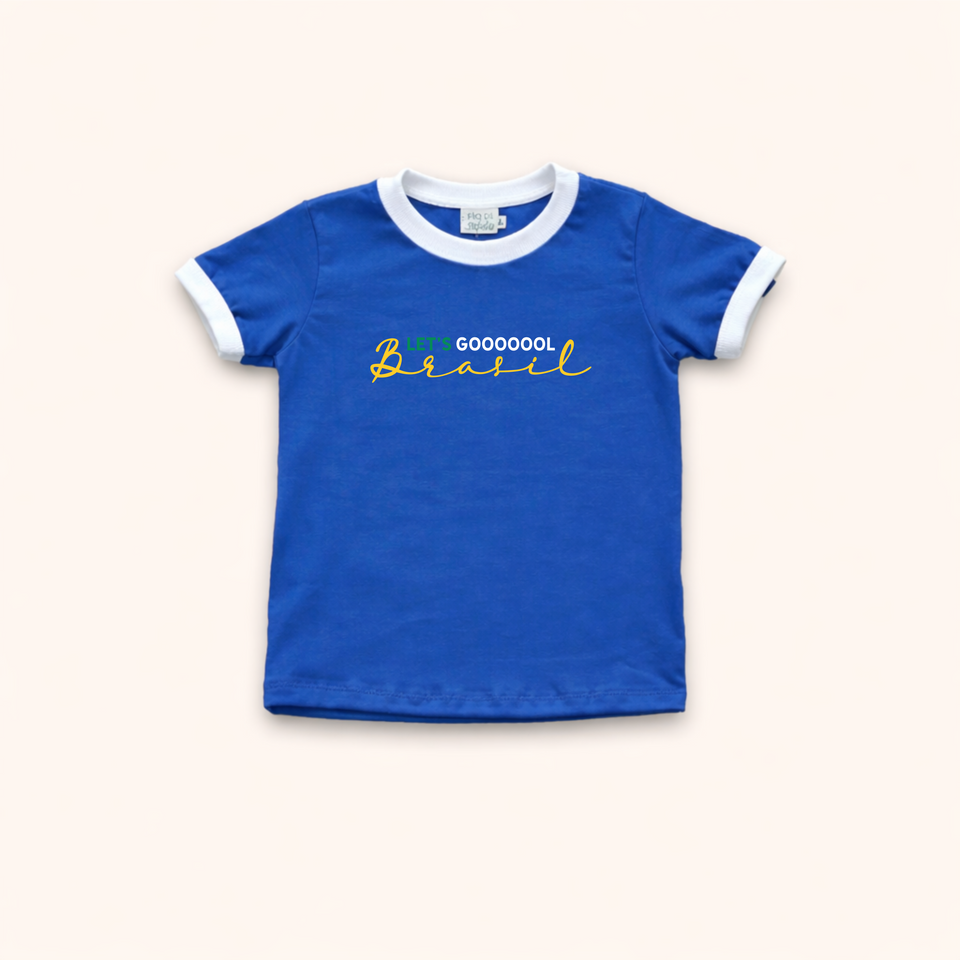 Camisa Infantil - Let's Gol Brasil | Copa do Mundo 2026