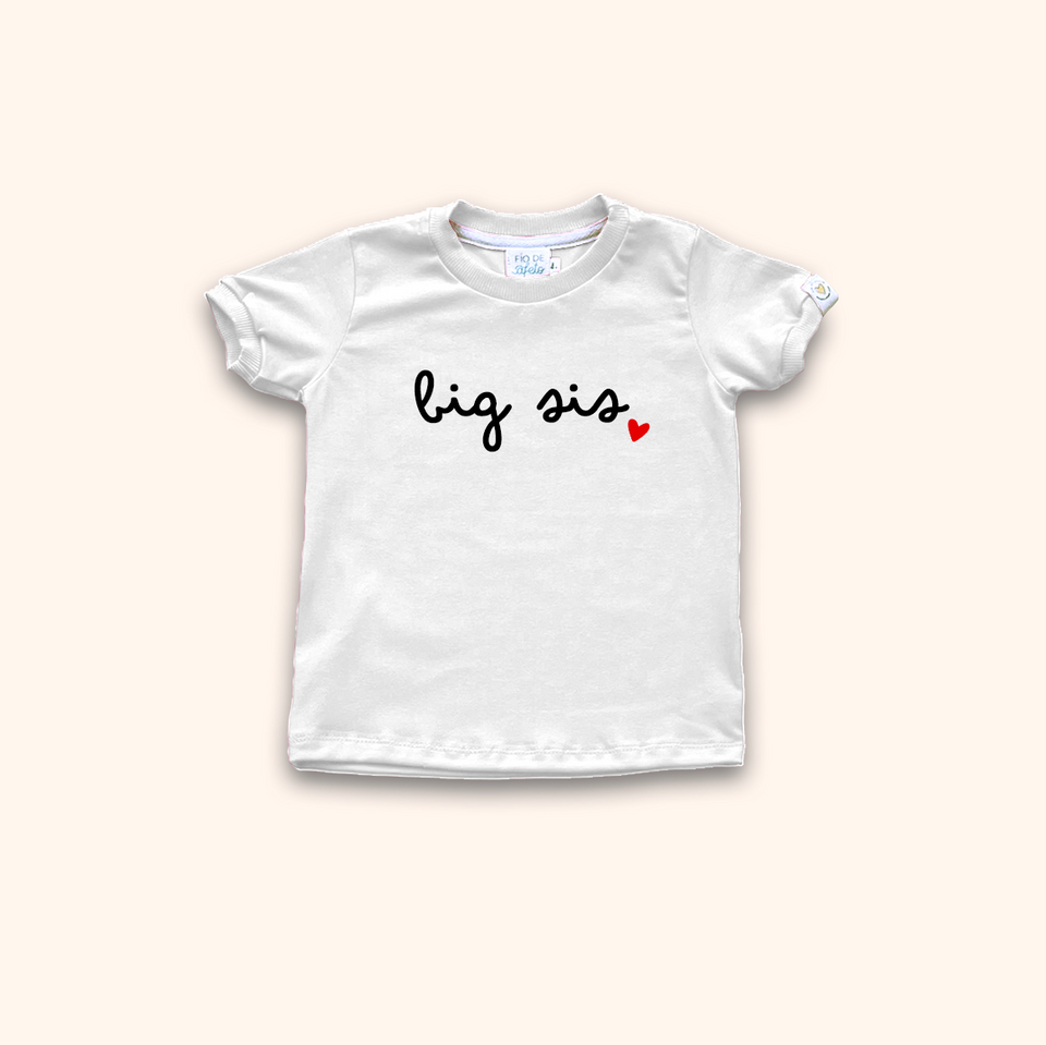 Camisa Infantil Big ou Mid Sis - Branca