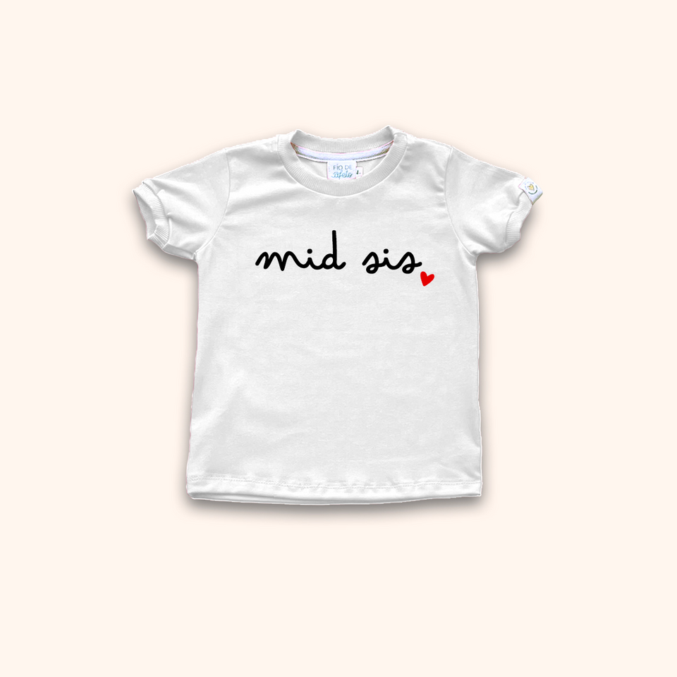 Camisa Infantil Big ou Mid Sis - Branca