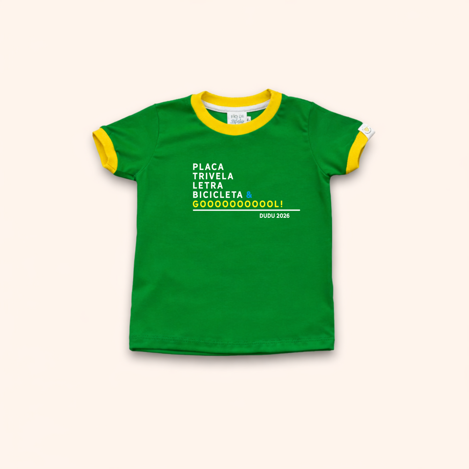 Camisa Infantil - Eu Quero Ver Gol | Copa do Mundo 2026