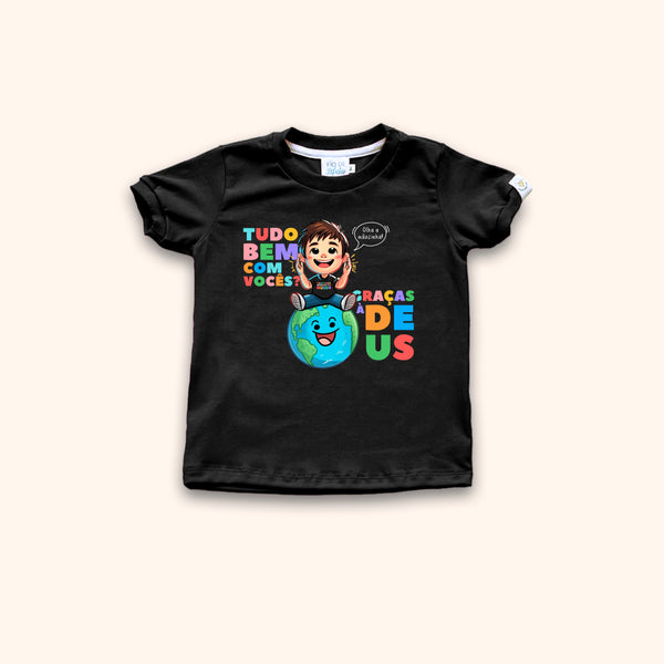 Camisa Infantil - Graças a Deus