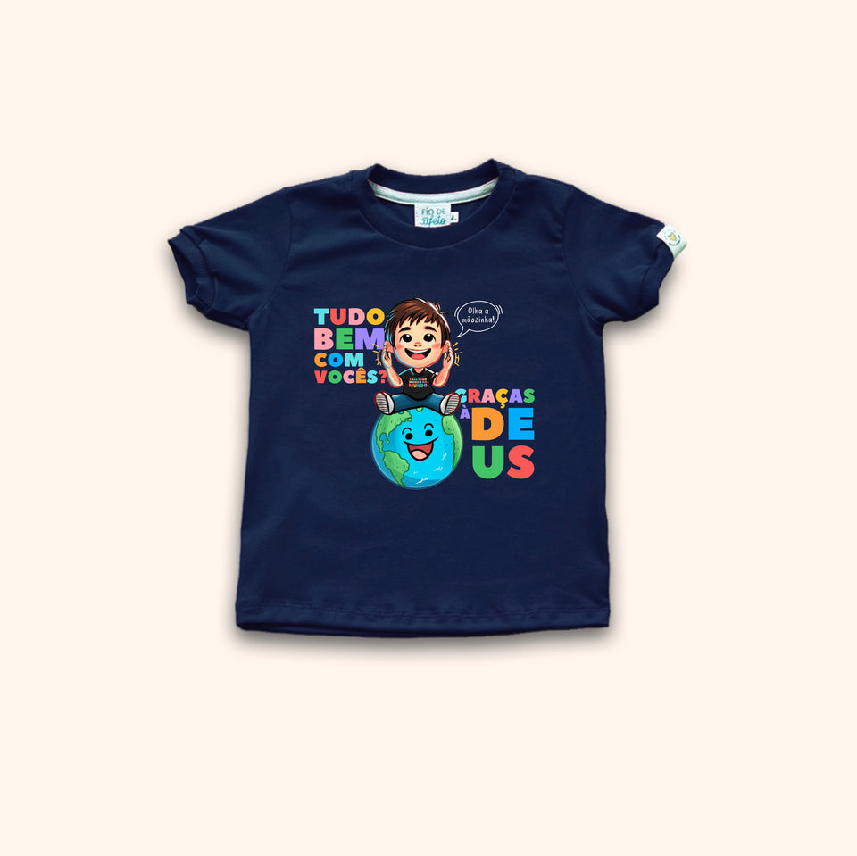 Camisa Infantil - Graças a Deus