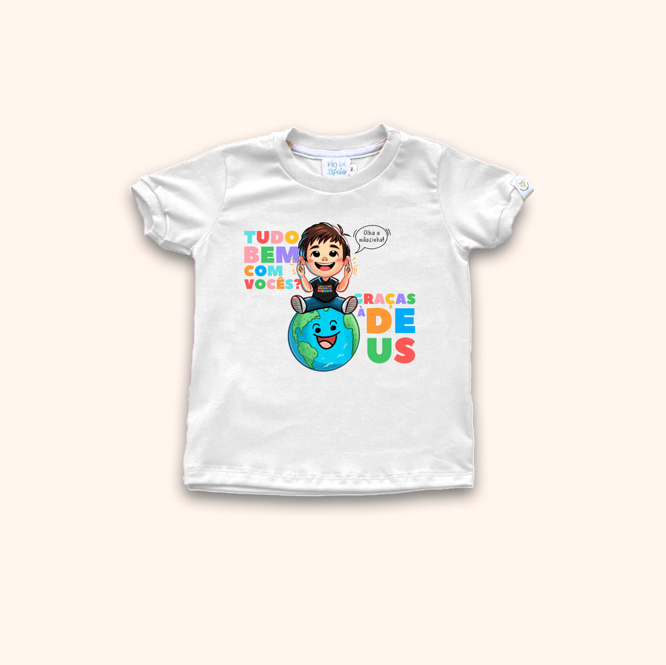 Camisa Infantil - Graças a Deus