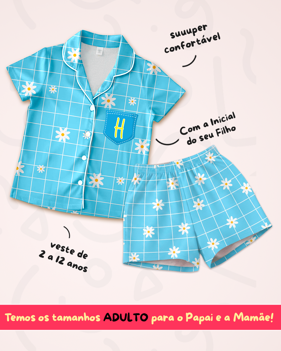 Monte seu Kit: 3 Pijamas Infantis Personalizados por R$99,90 cada