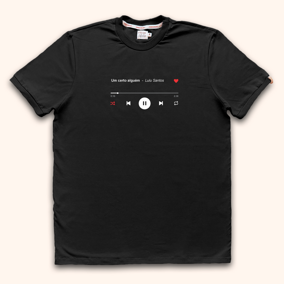 Camisa Premium Personalizada Com a Música do Casal