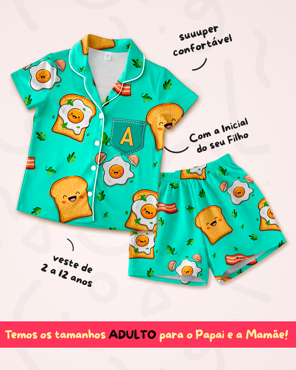 Monte seu Kit: 3 Pijamas Infantis Personalizados por R$99,90 cada