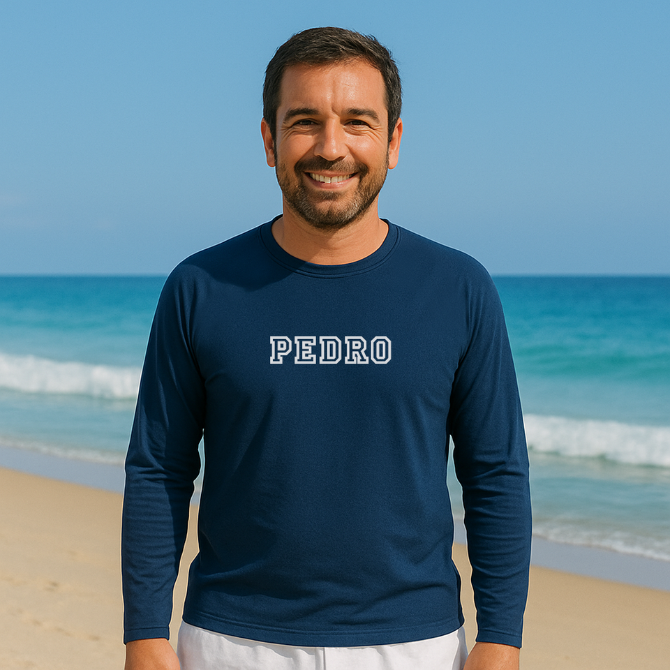Camisa UV Adulto Personalizada Com Nome