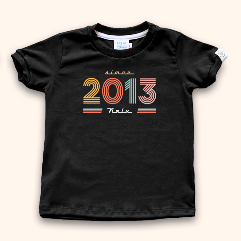 Camisa Infantil Personalizada Dia dos Pai - Vintage