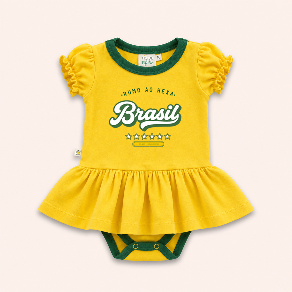 Body de Bebê - Brasil Rumo ao Hexa | Copa do Mundo 2026