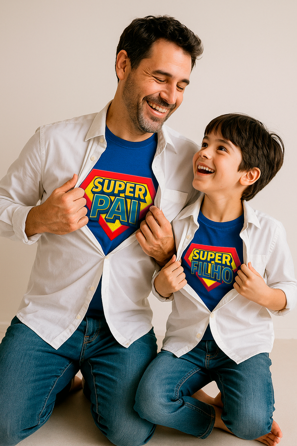 Camisa Adulto Personalizada Dia dos Pais - Super Pai