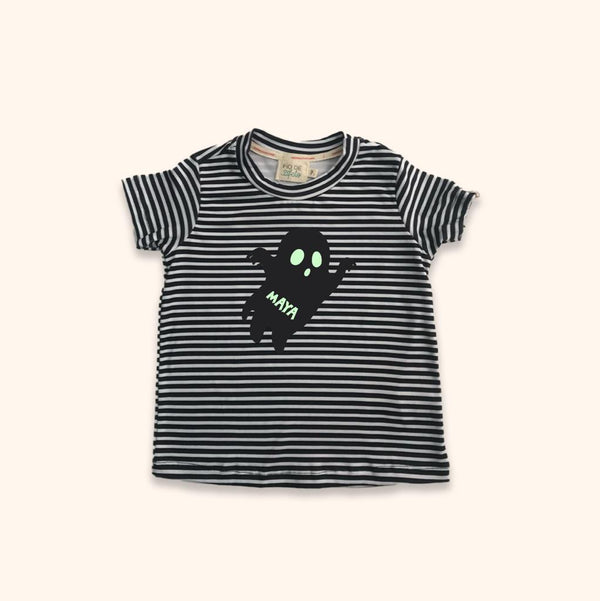 Camisa Infantil Personalizada Halloween - Fantasminha