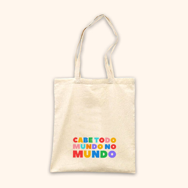 Ecobag Algodão Cru - Cabe Todo Mundo no Mundo