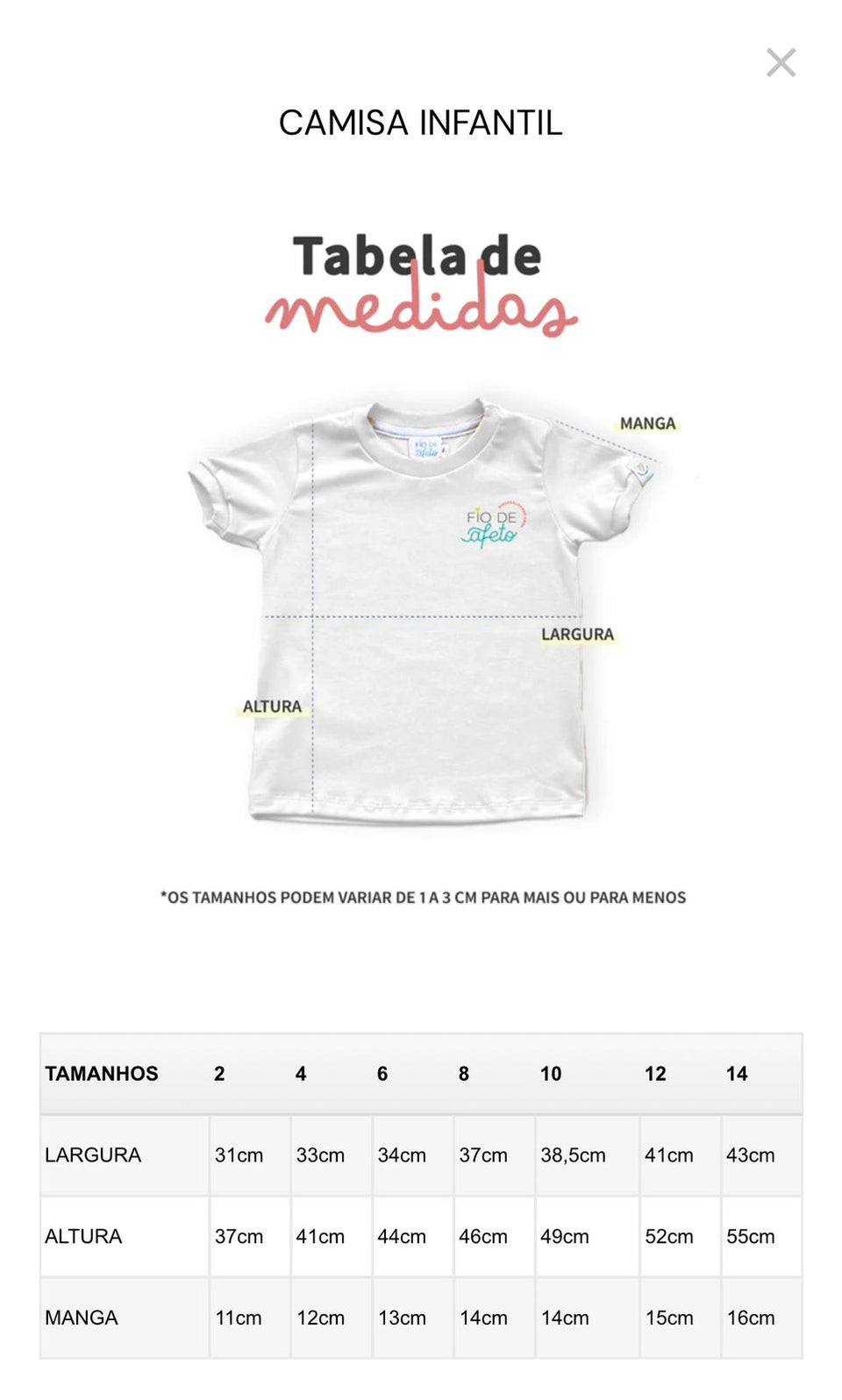Camisa Infantil - Brasil Rumo ao Hexa | Copa do Mundo 2026