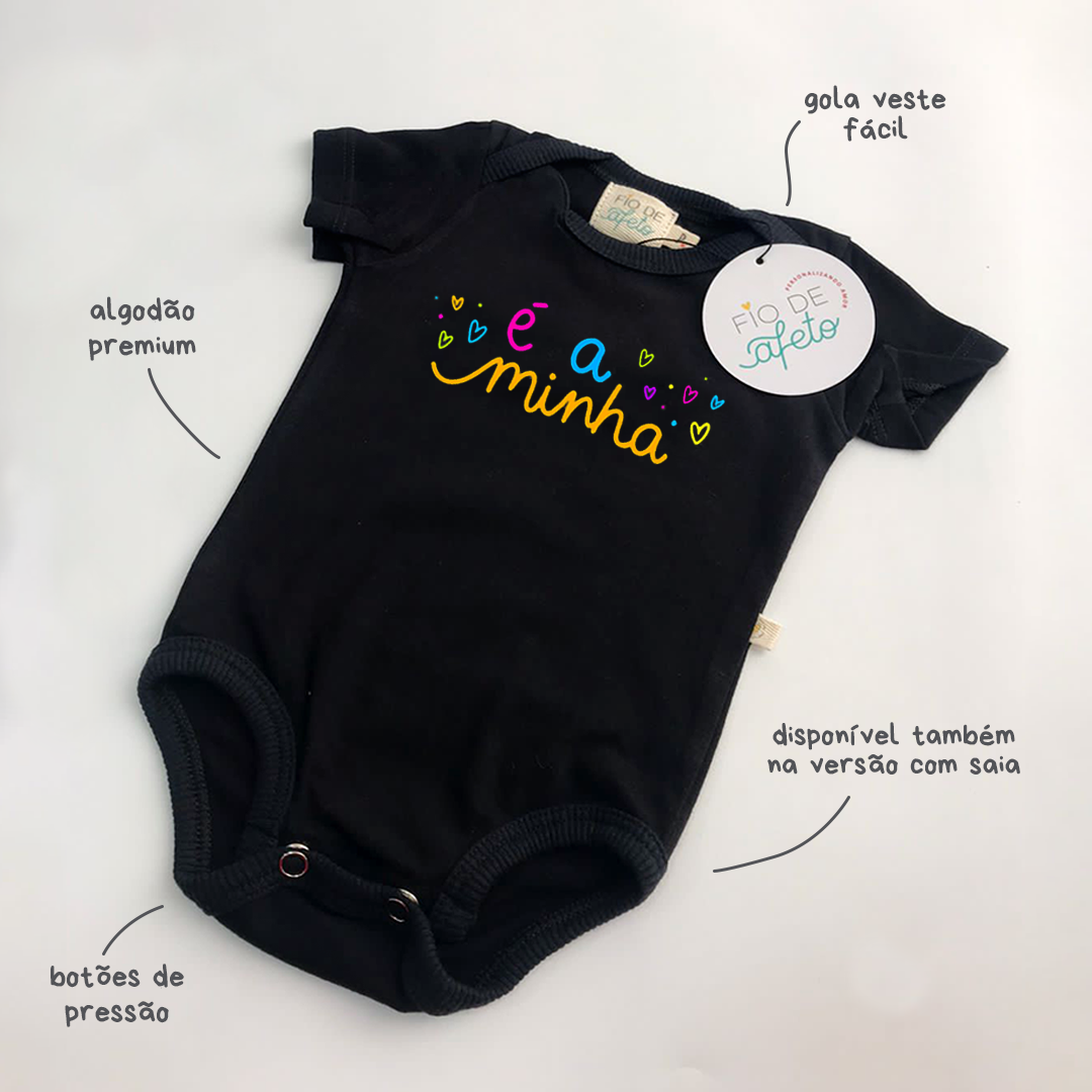 Body Bebê "É a Minha" - (Camisa) A Melhor Mãe/Vovó do Mundo