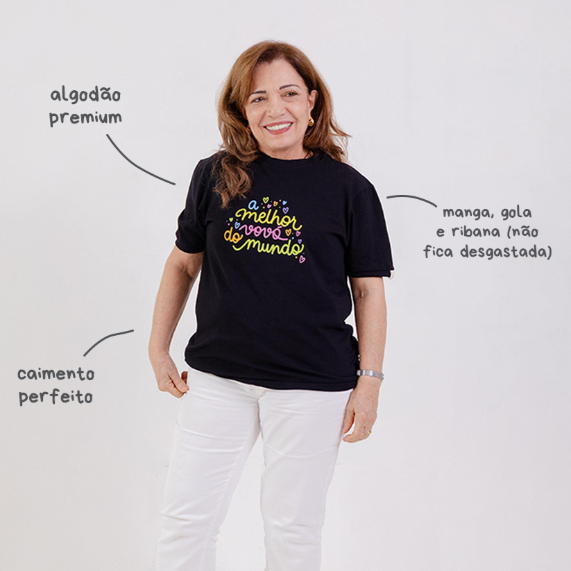 Camisa Feminina - A melhor Vovó do Mundo