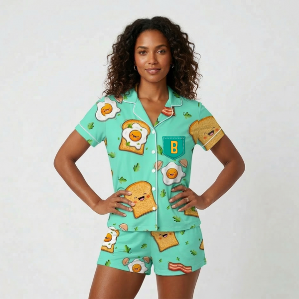 Pijama ADULTO Inglês - Ovos e Bacon