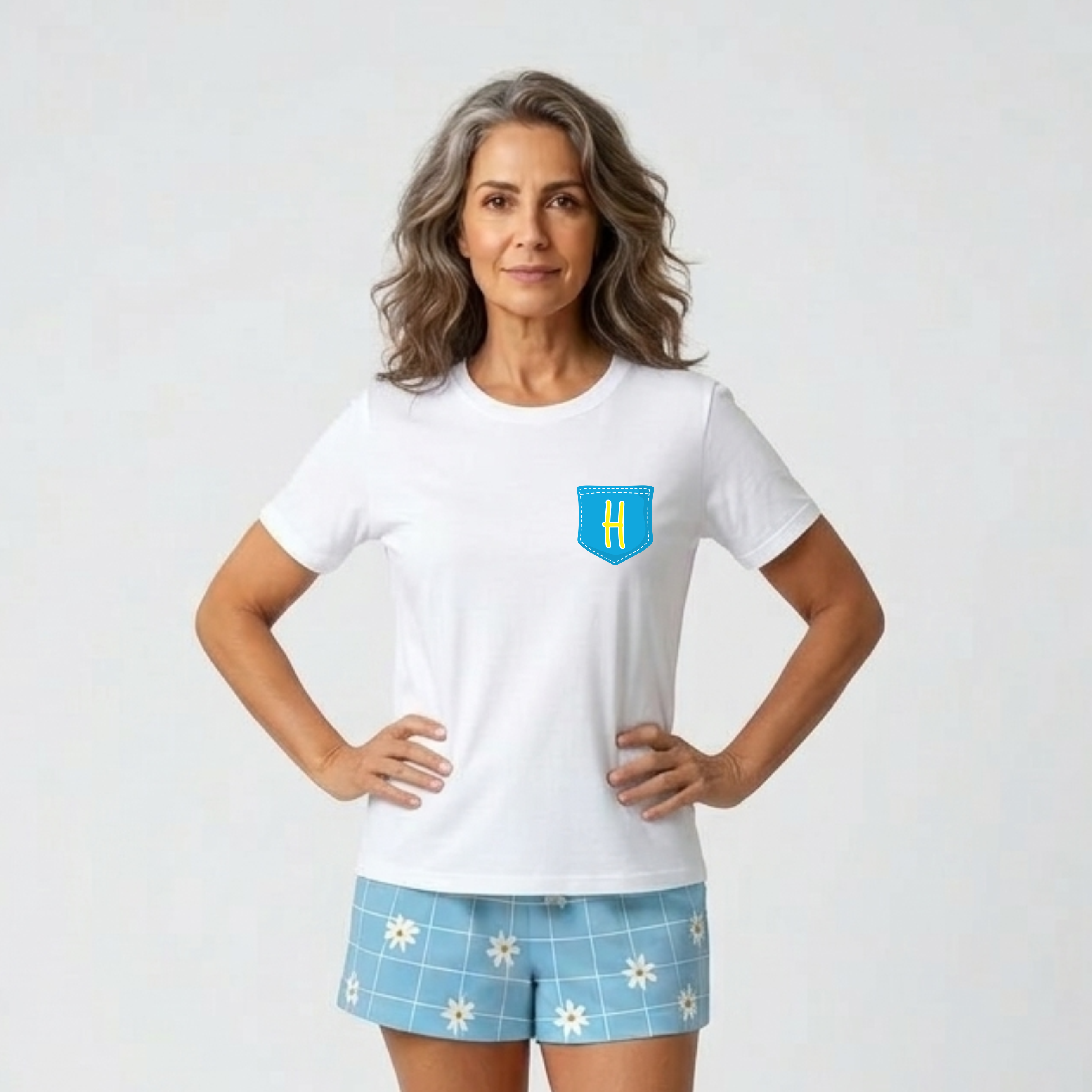 Pijama ADULTO Básico - Margaridas