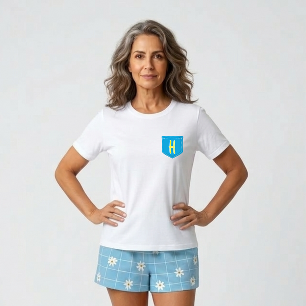 Pijama ADULTO Básico - Margaridas