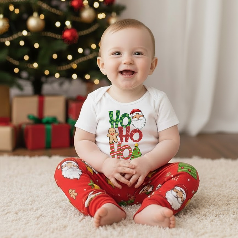Calça de Pijama BABY Natal - Papai Noel