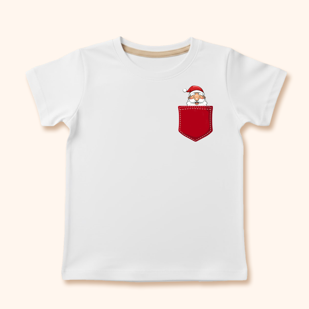 Camisa de Pijama ADULTO Básica de Natal - Bolsinho | SALDÃO