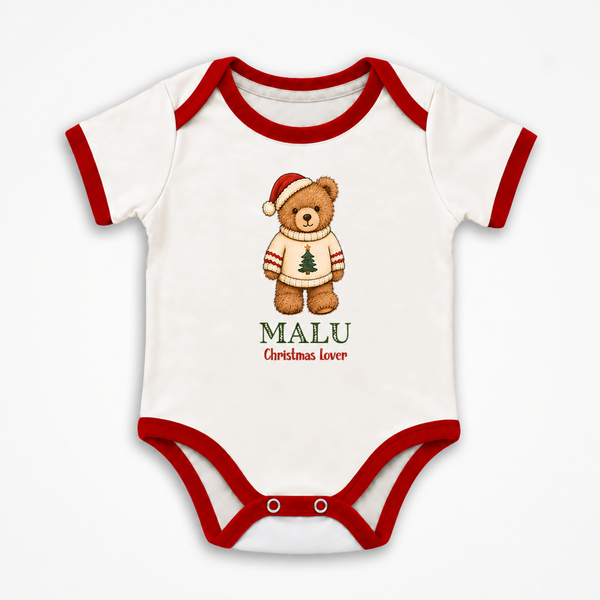 Body de Pijama Bebê Urso | Natal 2026