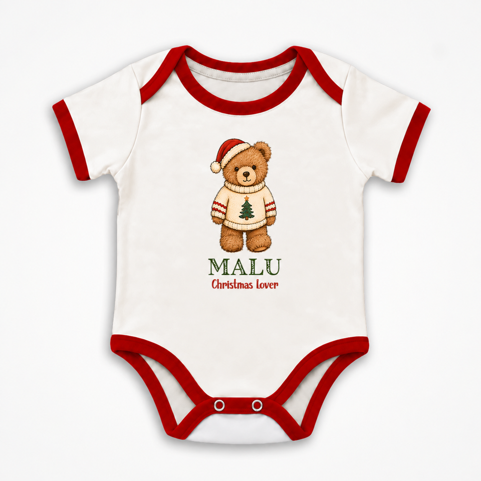 Body de Pijama Bebê Urso | Natal 2026