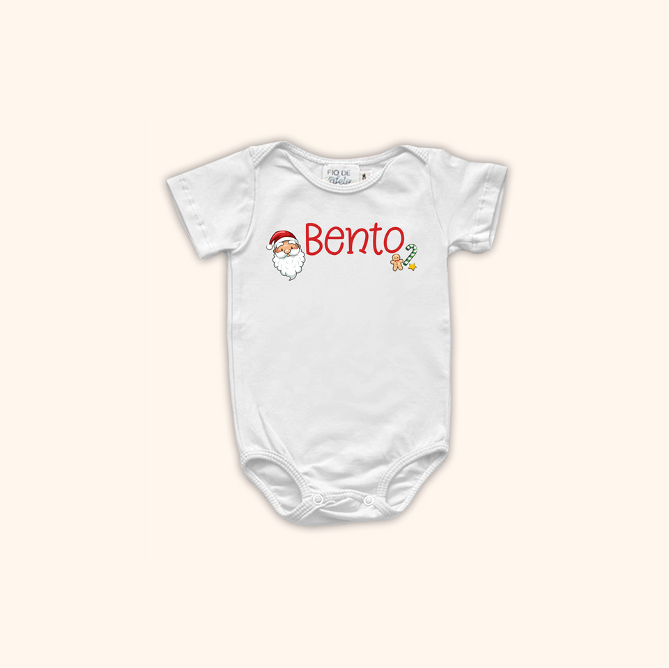 Body BABY Personalizado de Natal - Nome