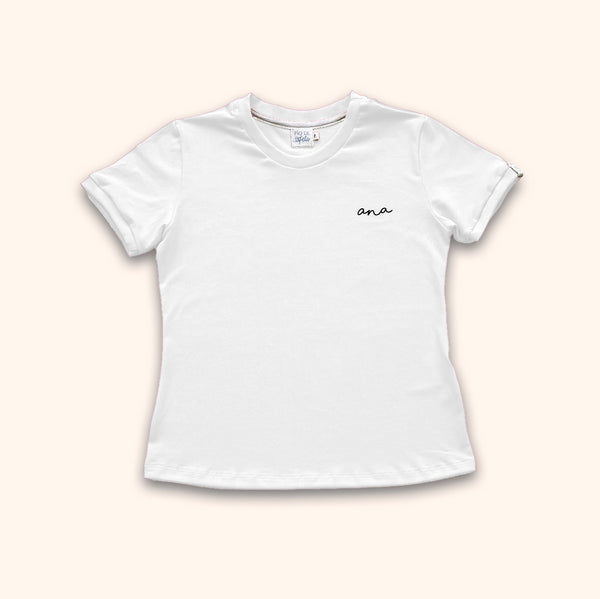 Camisa Personalizada Baby Look - Minimal