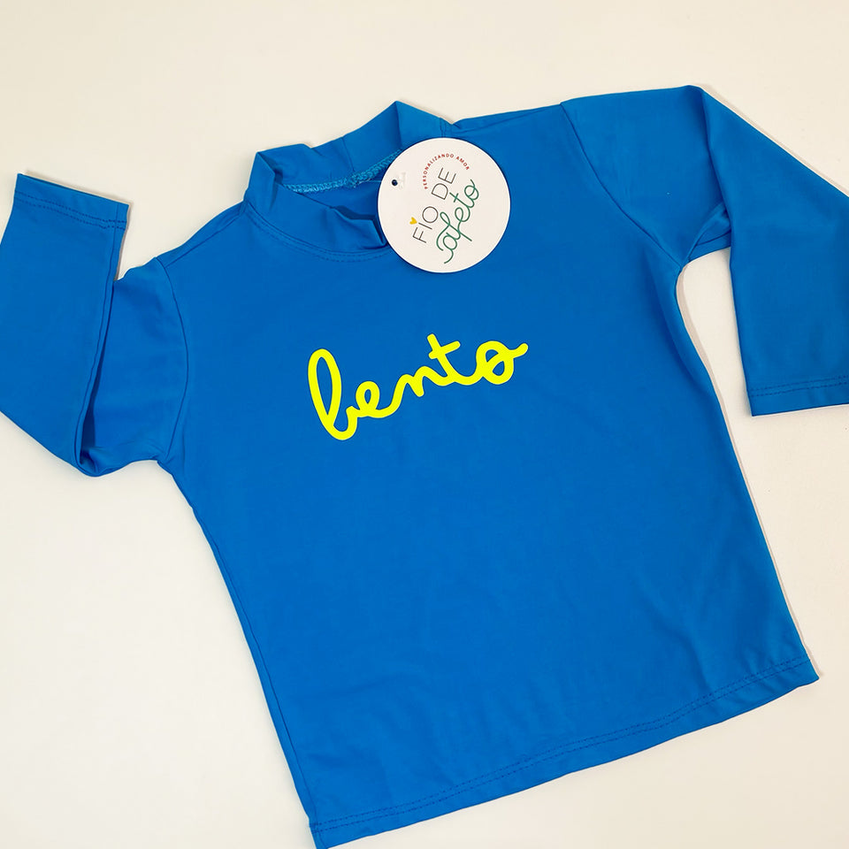 Camisa UV Infantil Personalizada - Nome