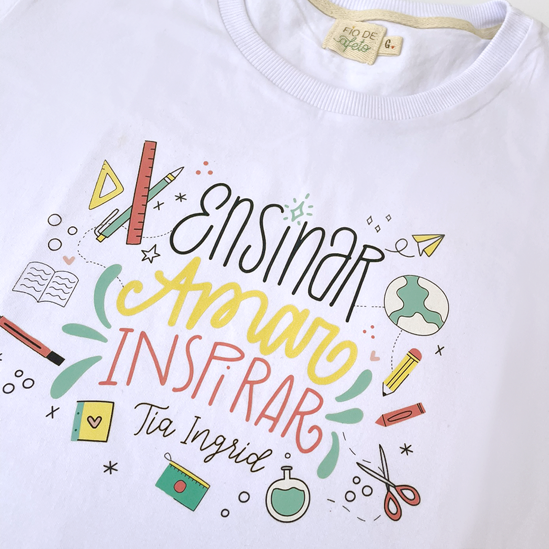 Camisa Adulto - Professor(a) por Amor