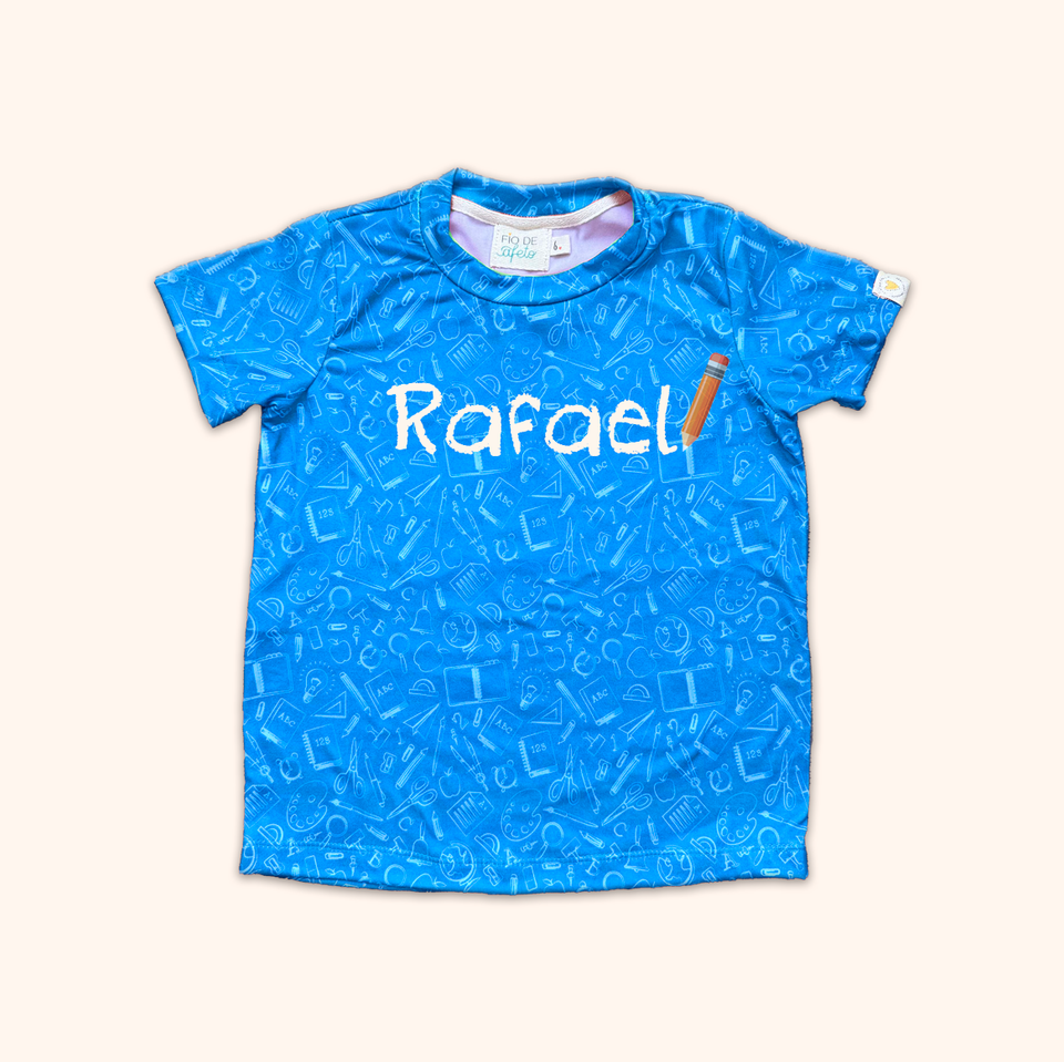 Camisa Infantil ABC - Conforto Azul