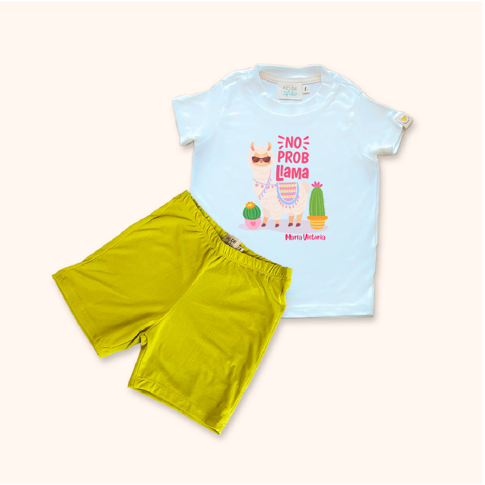 Pijama Infantil Lhama Fun