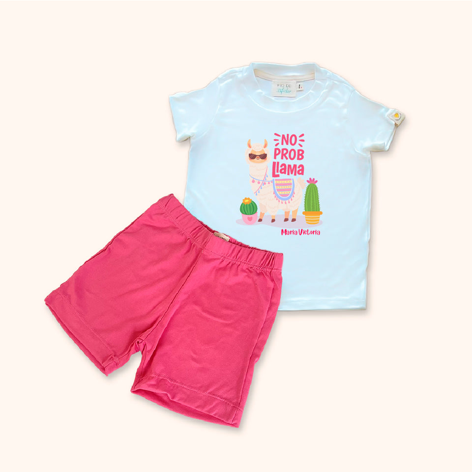 Pijama Infantil Lhama Fun