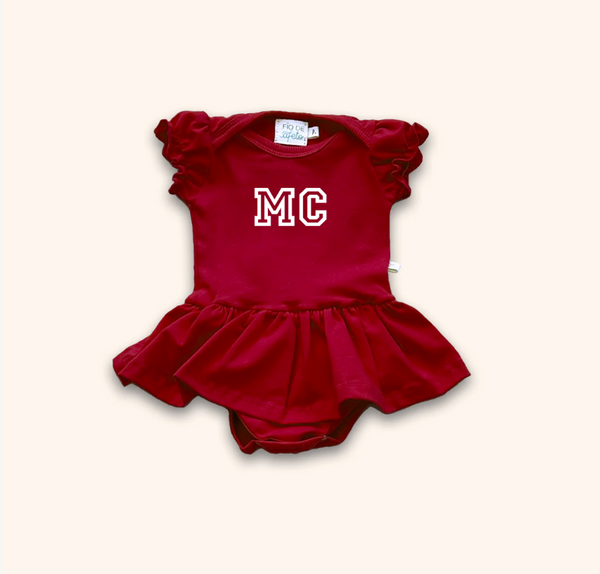 Body Bebê Personalizado com Sainha - Initials