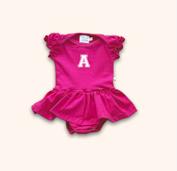 Body Bebê Personalizado com Sainha - Initials