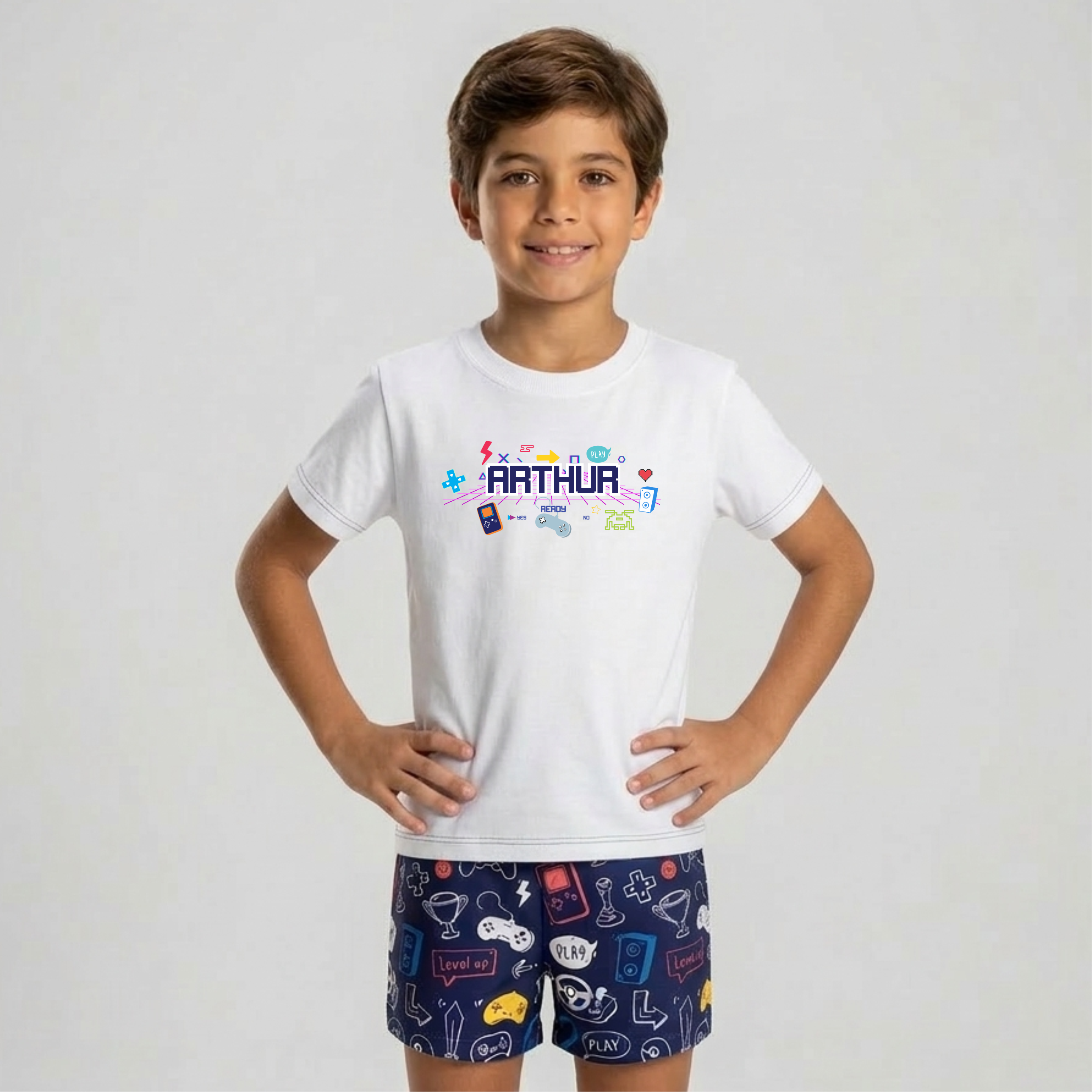 Pijama Infantil Básico - Gamer